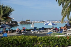 Tourists relaxing for the afternoon