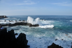 Don't have to wait long at all. Good air splash with waves in the next few photos.
