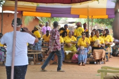 We arrived at a small village where a visiting head of their community was visiting and watched part of the ceremony in their honoring their visiting guest.
