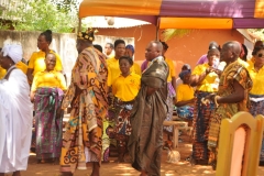 The visiting dignitary being honored.