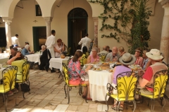 Lunch was enjoyed at Fondouk El Attarine, an outdoor setting in the Medina. The restaurant I discovered has an interesting history. 