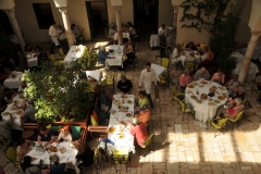 A little history of the restaurant. A fondouk, or caravansary, is a historic hotel established along ancient caravan routes for traveling merchants and their mounts.