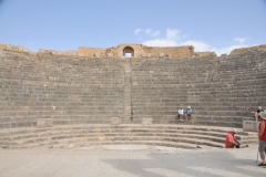 The Roman Theater seating from the stage area. The theater held 3,500 spectators