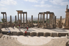 Looking from the Roman Theater to the from stage area