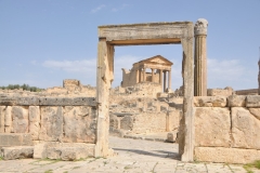 The gate of the Dar Lacheb seen from the interior of the building