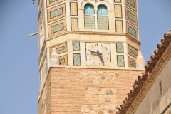 Notice the numbers on the face of the clock.  The clock numbers are opposite of what we have today.
