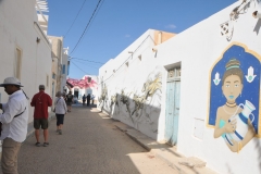 Spending almost the whole summer working on their personal murals, the artists left Erriadh on the so-called Island of Dreams with more than 150 stunning pieces decorating its walls, buildings, gates, windows, and doors.