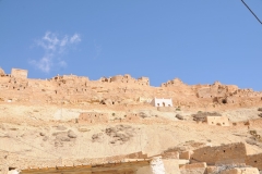 Chenini was built on a hilltop - in this instance, between two hilltop ridges - to help protect it from raiding parties.