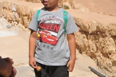 Little guy walking along the pathway. One of our group gave him a lollypop candy. 