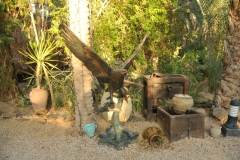 Art works and decorations throughout the property.