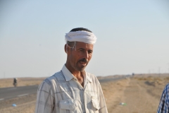 A chance meeting with the camel herder of the caravan. He was riding a motor bike. I found that strangely funny. 