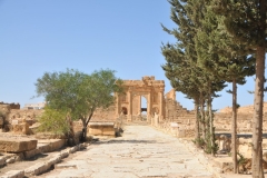 The Gate of Antoninus, which stands at the entrance to the forum and can be dated between 138 and 161. Its inscriptions make reference to Antoninus Pius and his two adopted sons, Lucius Verus and Marcus Aurelius