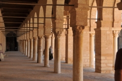The Great Mosque, the oldest Muslimlace of worship in Africa,  is large, a rectangular stone mosque with numerous columns  supporting the structure courtyard. 