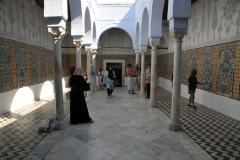 Colorful tiles, columns and arcades