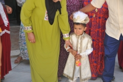 While there a family was in the mausoleum to have their young son circumcised in a ceremony in front of all his family and relatives. He had no idea was about to happen to him.. Yikes!!