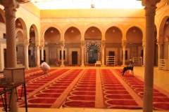 Inside the mosque portion of the facility.