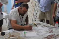 A number of our group purchased items that he had made. 