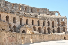 The amphitheater was built around 238 AD  located in the Roman province of Africa Proconsularis in present-day El Djem, Tunisia. It is one of the best preserved Roman stone ruins in the world, and is unique in Africa. 