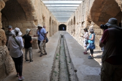 It has underground passages still today to walk in.  