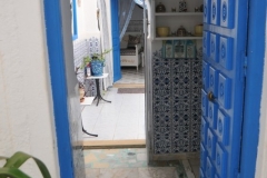 While walking you can look inside some of the homes. 