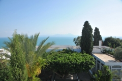 The breathtaking views of the Mediterranean Sea from the hotel’s terraces, which are surrounded by lush gardens and palm trees. A great location to unwind for a few hours after 3 1/2 weeks traveling Algeria and Tunisia.  