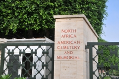 North Africa American Cemetery and Memorial.  The cemetery lies between the Mediterranean and the Bay of Tunis, atop part of ancient Roman Carthage.  The only American military  cemetery on the  African continent.  