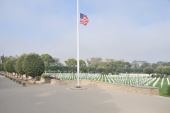 The cemetery was established in 1948 to consolidate temporary cemeteries in North Africa. The government of Tunisia granted its free use as a permanent burial ground in perpetuity without charge or taxation. 