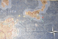 Notice how close we were to Sicily and how they played a part in the battles. 