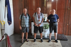 Among our group of travelers we had three who are U.S. Veterans. Mohamed arranged to have a bouquet of flowers which this group of Veterans laid at the alter in the Chapel in honor of those interred in the Cemetery and those that are Missing in Action. 