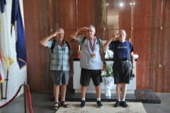 They then saluted the fallen 