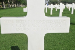 Name unknown.    HERE RESTS IN HONORED GLORY A COMRADE IN ARMS KNOWN BUT TO GOD