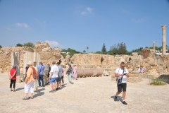 The city had massive walls, 23 miles long, which was longer than the walls of comparable cities. Most of the walls were on the shore and so could be less impressive, as Carthaginian control of the sea made attack from that direction difficult. The walls were truly massive and were never penetrated. 