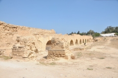 Large aquaducts transporting water in Carthage