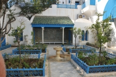 Nearby our hotel we toured the grandest house in Sidi Bou Said the Dar Ennejma Ezzahra, the former home of a French Baron built in the 1912 to 1922 years. 
