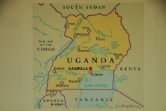 The southern part of the country includes a substantial portion of Lake Victoria, shared with Kenya and Tanzania. Uganda is in the African Great Lakes region.   On September 18, 2019,  I departed San Diego to Los Angles to Amsterdam to Kigali, Rwanda arriving 34 hours later in Entebbe, Uganda and Kampala . What a long trip. The official languages are English and Swahili. Beginning in 1894, the area was ruled as a protectorate by the UK, who established administrative law across the territory. Uganda gained independence from the UK on 9 October 1962.