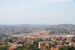 View of the city of Kampala from our hotel.
