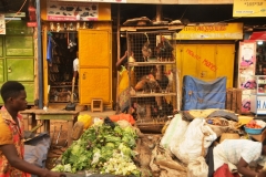 Chickens, produce, everything is locally grown