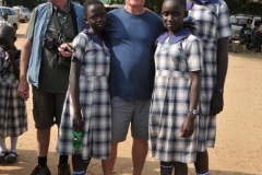 It never takes long to make friends.  These students shared our ride across the river.