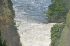 Just the day before we had been looking up at the falls from below.