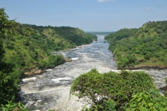 Looking from a distance the beginning of the Nile River.