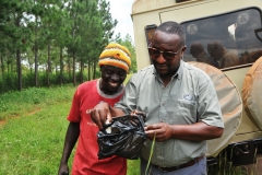 This was an education moment for us during our trip by our local guide and the man digging out the queens from the Termite colony.