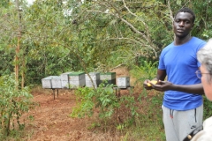 Our host at the Honey and bee keeping stop.
