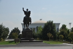 History tells us this place was once the center of the intersection of the four roads of the Great Silk Road, which passed from the oldest Chinese city of Chang’an through the territory of modern Tashkent to Kokand and beyond. In 1994 the square received its current name, Amir Temur Square, and its center was decorated with a monument to Amir Timur, the great commander and the outstanding ruler of the Timurid dynasty of the ancient Middle Ages.