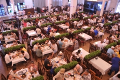 Today is Sunday and the restaurant is filled with families eating Plov.  Photo taken from the balcony above the main dining room.