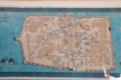 Map of within the walls of the cityof Khiva.