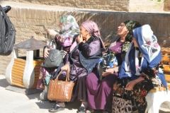 Four local ladies out for the afternoon enjoying people watching.