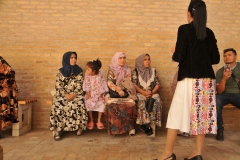 Locals also touring the old walled city.