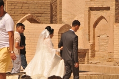 Another couple about to be married. The brides rent the dresses they wear.