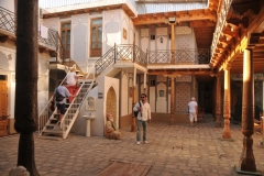 We stopped and walked through the Grand Nodirbek Hotel gardens as we strolled through the old town area.