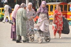 Local ladies out for the afternoon stroll. Very typical of local dress.